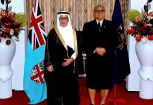 Saudi Ambassador presented his credentials to President of Fiji